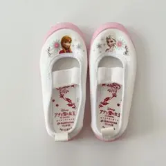 ムーンスター　アナと雪の女王 上履き15.0cm ホワイト/ピンク