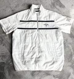 【美品】キャロウェイ 中綿 半袖 ハーフジップ ブルゾン Lサイズ