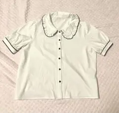 emsexcite パフスリーブ　ブラウス