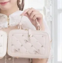 ROJITA ノベルティ ミニリボンキルティングチェーンBAG ピンクのサムネイル