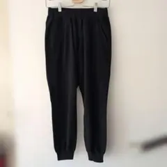 【ビームスハート】BEAMSHEART パンツ 裾リブ イージーパンツ ブラック
