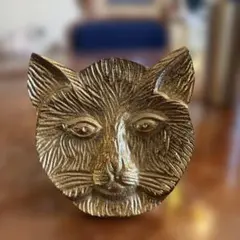 猫モチーフ 真鍮製 レリーフ オーナメント 猫モチーフ 真鍮製 レリーフ オーナメント - メルカリ
