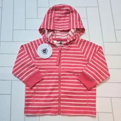 【最終値下げ】プチバトー スウェットパーカー 18m 81cm 新品 ピンク