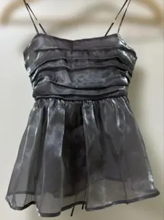 GRL（グレイル）オーガンジータックペプラムビスチェのサムネイル