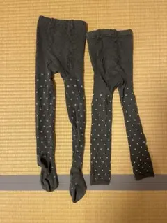 キッズスパッツ グレー 水玉 130cm 120cm