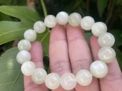 【高品質】ホワイトムーンストーン12mmブレスレット