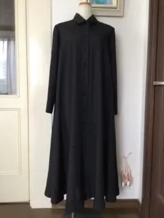 着物リメイク絽喪服Aライン前明きシャツカラーのサムネイル