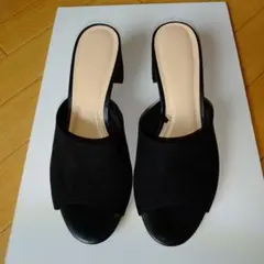 【GU】スエード オープントゥサンダル ( XL)