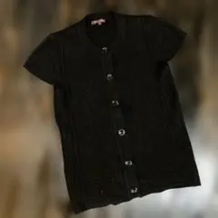 Tokyo Bijyou 黒 半袖カーディガン M