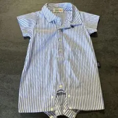 美品　一度着用　Polo ストライプ　ロンパース