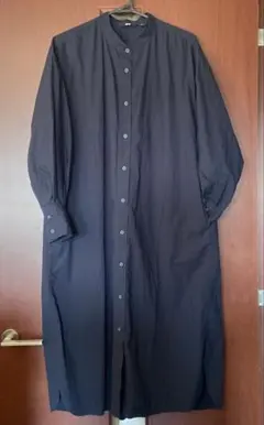 UNIQLO たっぷりギャザーロング丈シャツワンピース（最終価格）