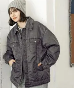 ★即日発送！niko and... ストーンウォッシュGジャン 中綿アウター