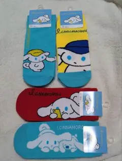 サンリオ アイシナモロール 靴下 4足セット シナモン ミルク　ソックス