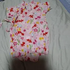 花柄 ベビー甚平 90cm ピンク