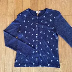 サザビー　刺繍カーディガン　Ｍサイズ アフタヌーンティー