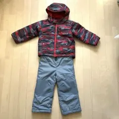 Columbia 子ども用スキーウェア 赤 グレー　3T