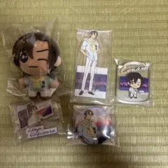 名探偵コナン　セガラッキーくじ　　ぬいぐるみマスコット　萩原研二　缶バッジセット