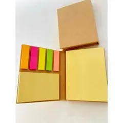 カラフル付箋セット クラフトボックス付き