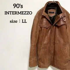 90sヴィンテージ インターメッツォ INTERMEZZO レザー メンズ 羊革のサムネイル