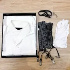 Cortecci ホワイトフォーマルシャツ セット　結婚式　新郎　Ｙシャツ　Ｌ