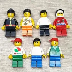 【匿名】LEGO 7体セット レトロ ニコちゃん ミニフィグ スマイル Y82