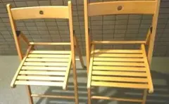 【IKEA北欧風折畳みチェア】IKEA イケア TERJE テリエ 2脚セット