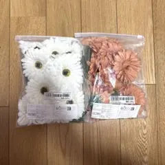 Gerbera 인공 꽃 화이트 오렌지 화이트 부케 코스프레 웨딩