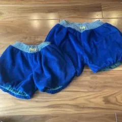 姉妹お揃い　リバーシブルかぼちゃパンツ