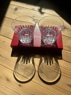 Baccarat カットクリスタルグラス 2個セット 2015年製　ROSA Baccarat】バカラ ローザ(Rosa) 2015年 タンブラー×2 クリスタル