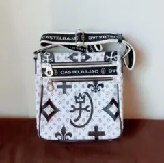 ☆ カステルバジャック ショルダーバッグ 肩掛け バッグ ホワイト系 メンズ
