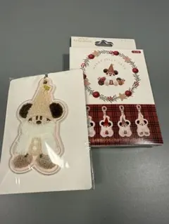 東京ディズニーリゾート　クリスマス　リルリンリン　キーチェーン　ホワイト　白