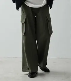 新品✨CLELミリタリー フレア カーゴ パンツ