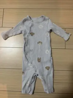 ジェラートピケ　ベビー　ブルーロンパース 50-70センチ