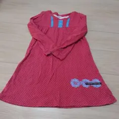 RAG MART 水玉模様 長袖ワンピース 120