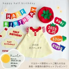 【まみてち様】ワンピース　肩チェックフリルワンピース　ハーフバースデー