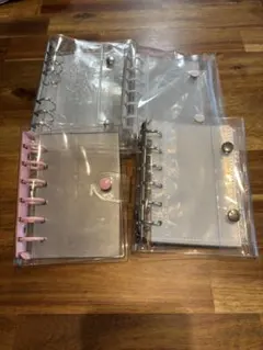 シール帳　バインダー　A7×3冊　A6×1冊　6穴　リフィル付