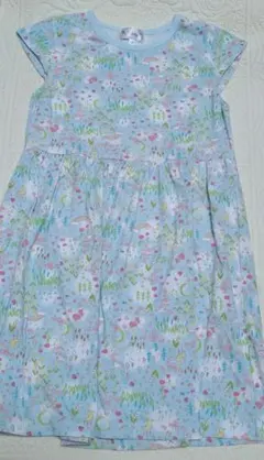 マザウェイズ　130 ワンピース　半袖　夏物 水色