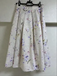 【中古品】　WILLSELECTION　フレアスカート　花柄　サマーニット　2点のサムネイル