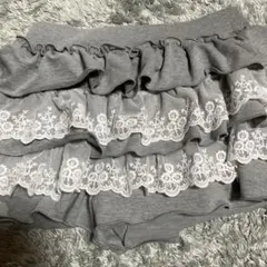 SHEIN MOD グレー フリルスカート ジャージ