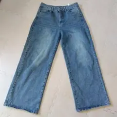 シーンライトブルーデニム ワイドレッグパンツ/Dazyデニムジーンズ/XL