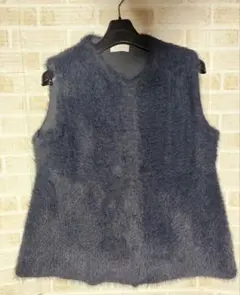 Ballsey フェザーヤーンぺプラムベスト