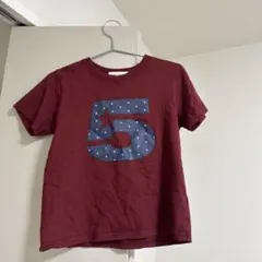 UNE MANSION 半袖 Tシャツ ボルドー ナンバー5のサムネイル