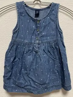 GAP ワンピース 90 デニム ドット柄 ベビー服