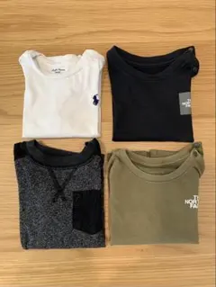 THE NORTH FACE、GAP、POLO 長袖　4枚セット　80