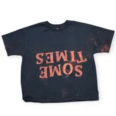 送料込　SOMETIMES ビックロゴTEE ネイビー　L 神楽　ラッパー