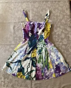 Blugirl ブルーガール　花柄キャミフレア　ひざ丈ワンピース