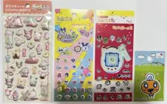 サンリオキャラクターズシール たまごっちシール めめっちワッペンシール4点セット