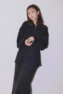 限定値下【未使用】プリーツドッキングニット/cocodeal 岡崎紗絵さんコラボ