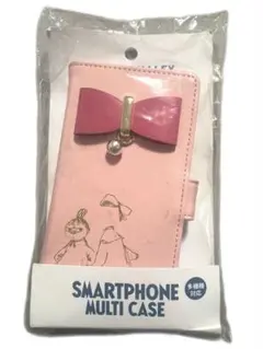 ムーミン ニンニ リトルミイ ピンク リボン スマートフォンマルチケース