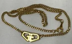 1979 Vintage Old GIVENCHY Gロゴ ゴールドネックレスのサムネイル